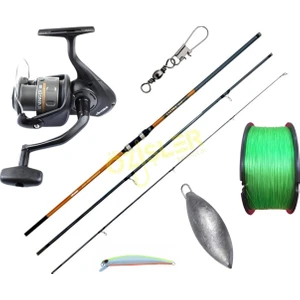 Salina 420CM 3 Parça 100-200GR Surf Kamış + Okuma Revenger 55 Fd Makine Surf Set