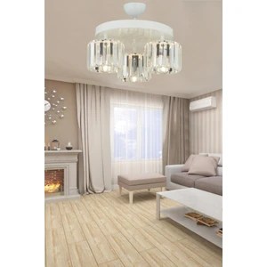 Istanbul Avize Lara 3'lü Beyaz Yuv.y-10 Kristal Taşlı Avize