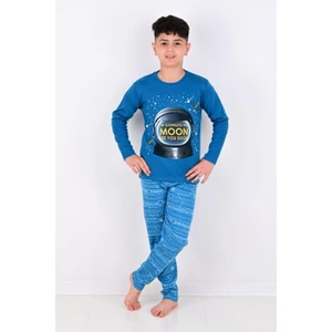 Erkek Çocuk  pijama Takimi Moon Uzun Kollu 1008 Pamuklu