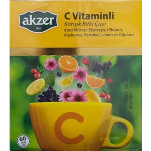 Karışık Bitki Çayı C Vitaminli 60 Süzen Poşet