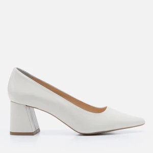 01AYH263890A400 Hakiki Deri Kemik Kadın Stiletto