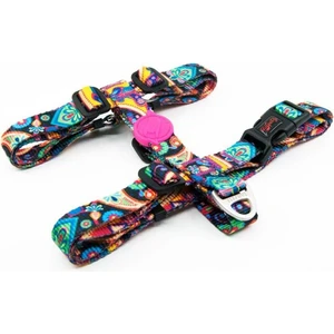 H-Tip Paisley S Küçük Irk Köpek Göğüs Tasması (Göğüs 32 cm x 51 Cm)