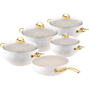 9 Parça Granit Güveç Tencere Seti - Granit Tencere Seti