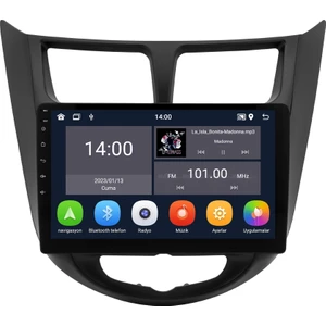 Hyundai Accent Blue (2011-2017) Android 14 Multimedya - 4 GB Ram - 64 GB Hafıza - Carplay CRV-4260XD