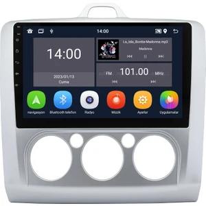 Ford Focus (2008-2011) Android 14 Multimedya - 4 GB Ram - 64 GB Hafıza - Carplay CRV-4123XD