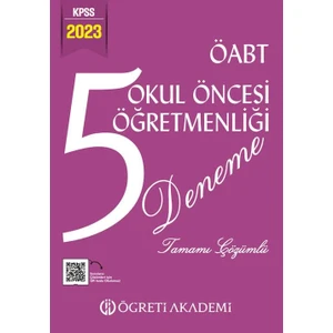 Öğreti Akademi 2023 KPSS ÖABT Okul Öncesi Öğretmenliği 5 Deneme