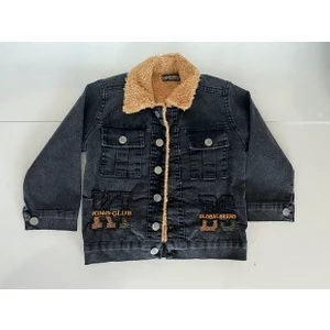 Erkek Çocuk Içi Peluş Jean Ceket