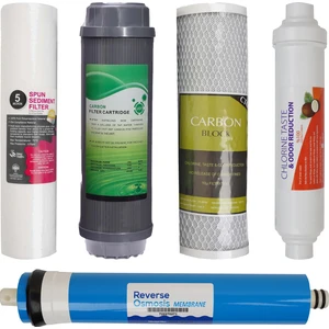 Ns Naturel Naturel Su Arıtma Açık Kasa Su Arıtma Cihazı Filtresi 5li Filtre Seti Çift Karbon premium