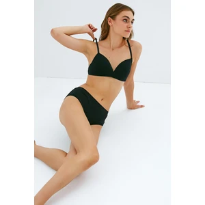 Siyah Pamuklu Fresh Basic Cover Slip Külot