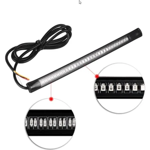 Motosiklet LED Stop Sinyal Çubuk Esnek Katlanabilir Yapıştırmalı