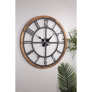 Muyika Design Muyika Bunnela Metal-Ahşap Çerçeveli 80X80CM Dekoratif Duvar Saati Mads