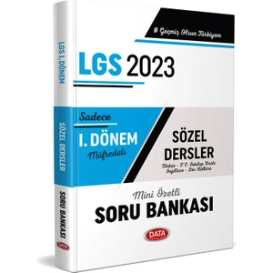 Data Yayınları 2023 LGS 1. Dönem Sözel Soru Bankası