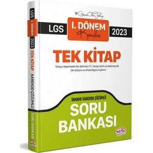 Editör Yayınları 2023 LGS 1. Dönem Tüm Dersler Soru Bankası (Karekod Çözümlü)