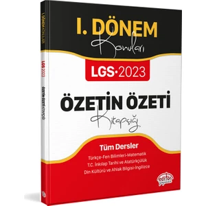 2023 Lgs I. Dönem Konuları Özetin Özeti Kitapçığı
