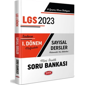 Data Yayınları 2023 LGS 1. Dönem Sayısal Soru Bankası