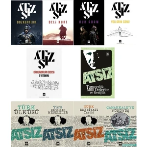 Ruh Adam - Bozkurtlar - Deli Kurt - Yolların Sonu - Türk Ülküsü -  Hüseyin Nihal Atsız -10 Kitap Set