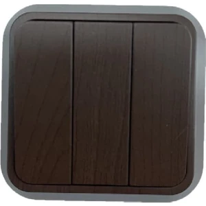 Sıva Üstü Üçlü Anahtar Ceviz 454A5