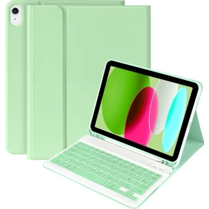Apple Ipad 10. Nesil 10.9 2022 Uyumlu Bluetooth Klavyeli Kılıfı (Tablet Değildir) Src