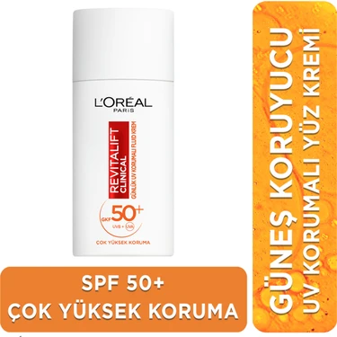 L'Oréal Paris Revitalift Clinical Spf 50+ Günlük Yüksek Uv Korumalı Yüz Güneş Kremi