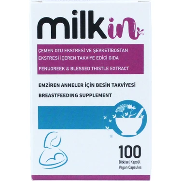 milkin 100 Kapsül - Anne Sütünü Artırmayı Destekleyen Gıda