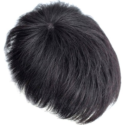 Peruk Erkek Kısa Saç Baş Üstü Değiştirme Blok Tam Saç Değiştirme Siyah Yün El Dokuması 13*14 (Yurt Dışından) indirimleri