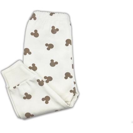 Sema Baby Mickey Mouse Bebek Pijama Takımı &ndash; Ekru 0-3 Ay modelleri