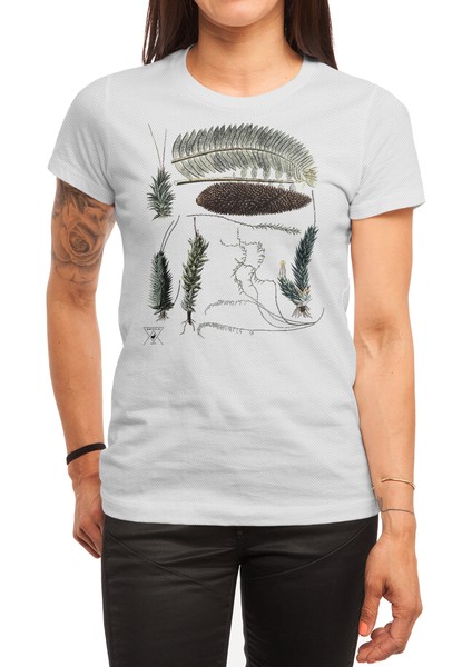 Cycads By Encycloart | Living Fossil Plant Botanical Tee Beyaz Spor Tişört