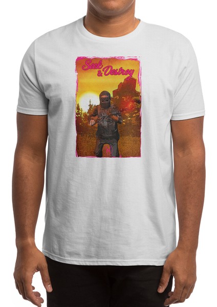 Seek And Destroy (Rust Series) Beyaz Spor Tişört