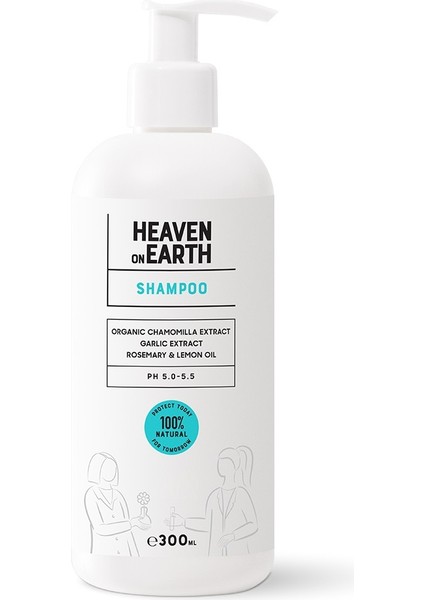 HonE VEGAN %100 DOĞAL VE ORGANİK içerikli Saç Dökülmesinin Önlenmesine Şampuan/ Heaven on Earth HonE VEGAN 100 % Natural Shampoo Aid in Prevention of Hair Loss- 300mL