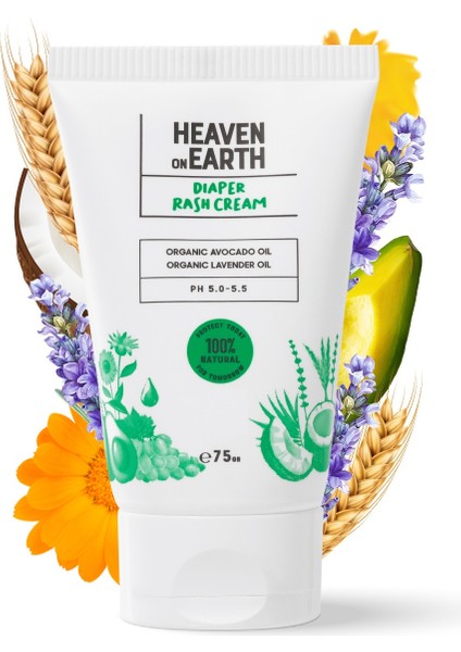 Heaven on Earth HonE %100 DOĞAL VE ORGANİK içerikli Pişik  Krem/ Heaven on Earth HonE 100% Natural Diaper Rash Cream-75gr