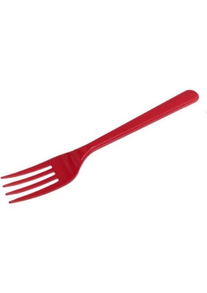 Plastik Çatal - 25'li Kırmızı