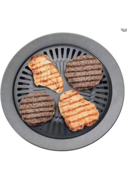 Granit Grill Izgara Balık Köz Tavası Ocak Üstü Közmatik
