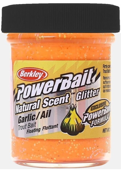 Powerbait Doğal Kokulu Glitter (Simli) Alabalık Hamuru - Fluorescent Orange