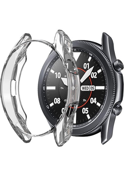 Galaxy Watch 3 ile Uyumlu 41 mm ( Önü Açık ) Wafture Silikon Çerceve Kılıf Watch 3 41 mm Akıllı Saat Kılıf
