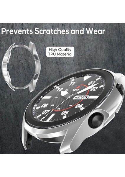 Galaxy Watch 3 ile Uyumlu 41 mm ( Önü Açık ) Wafture Silikon Kılıf Watch 3 41 mm Akıllı Saat Kılıf