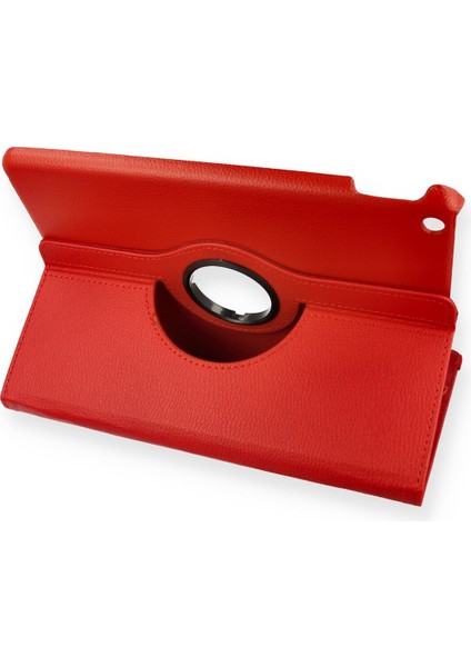 iPad 10.2 (8.nesil) Kılıf 360 Tablet Dönerli Kılıf - Kırmızı