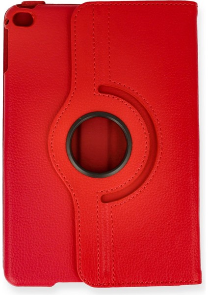 iPad Mini 4 Kılıf 360 Tablet Dönerli Kılıf - Kırmızı fiyatları