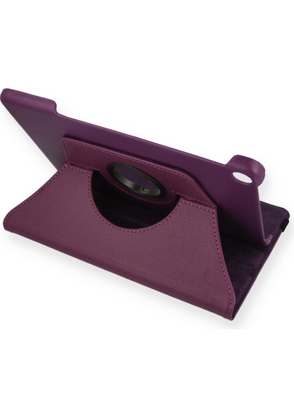 Lenovo Tab M10 TB328FU Kılıf 360 Tablet Dönerli Kılıf - Mürdüm