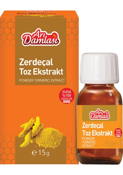 Bitkisel Zerdeçal Toz Ekstrakt 15 gr