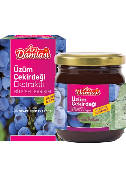 Üzüm Çekirdeği Ekstraktlı Bitkisel Karışım Macun 230 gr