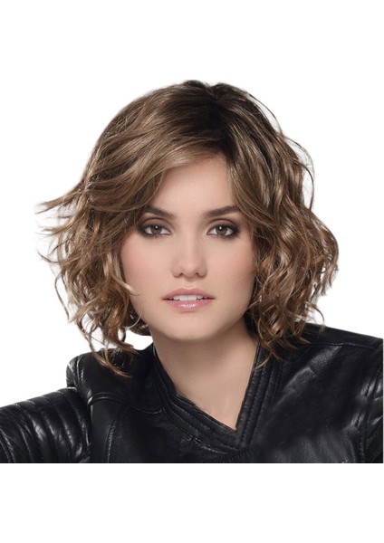 Moda Sentetik Kısa Kıvırcık Saç Peruk Dalga Saç Doğal Saç Peruk Kadın Fiber (Yurt Dışından) fiyatları