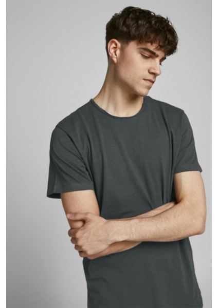 Jjebasher Tee O-Neck Ss Noos Krem Erkek T-Shirt 12182498-Crock fırsatları