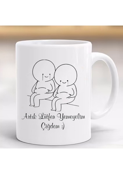 Kişiye Özel Kupa Bardak Artık Lütfen Yemeyelim