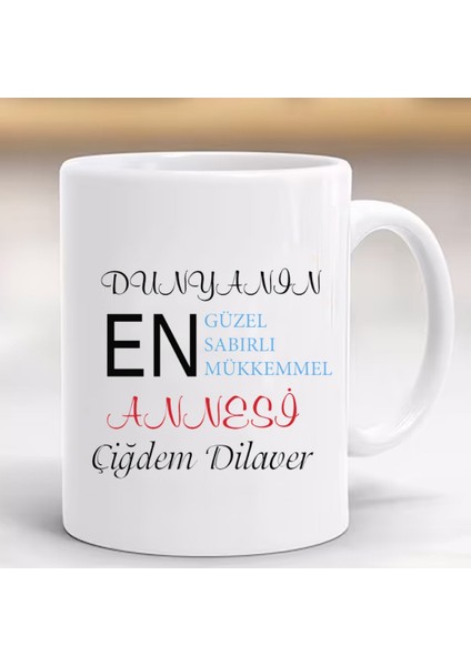 Dünyanın En Güzel Annesi Kişiye Özel Kupa Bardak Anneler Günü Si