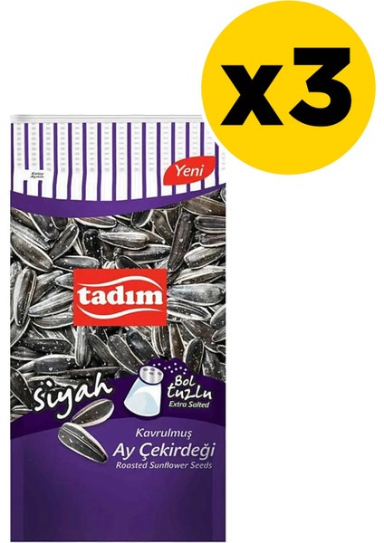 Ayçekirdeği 180 gr Bol Tuzlu Kavrulmuş Siyah x 3 Adet