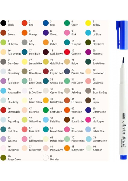 Artist 1100 Brush Pen Light Green 11