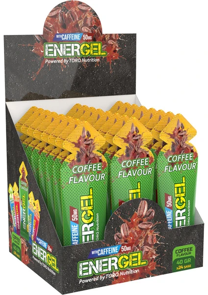 Torq Nutrition Energel Caffeine Enerji ve Performans Jeli 40 gr 24 Adet - Kahve