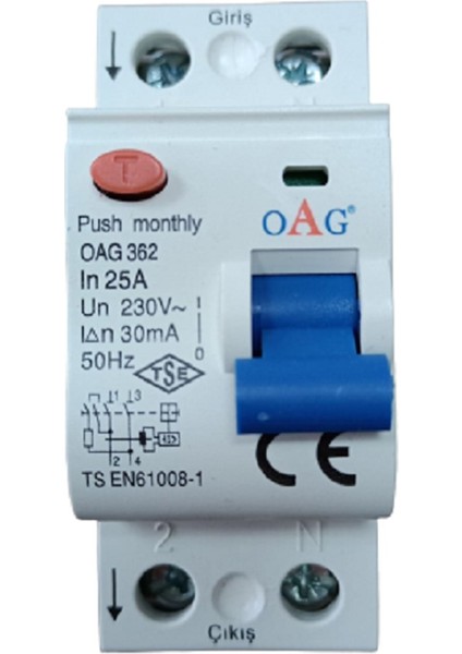 2X32A 30MA Kaçak Akım Rölesi modelleri