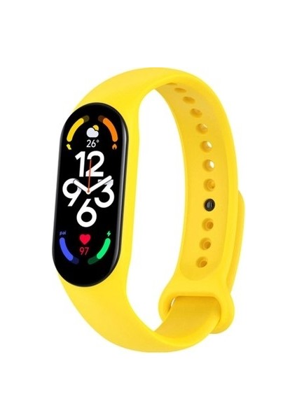Xiaomi Mi Band 7 Uyumlu Silikon Yüksek Kalite Kordon Kayış