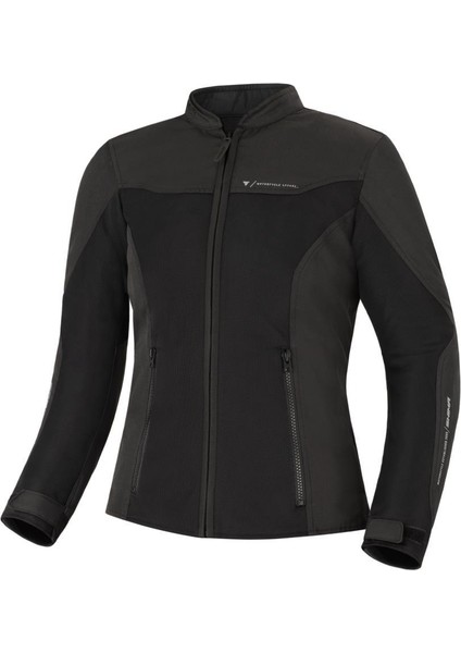 Shima Open Air Kadın Kadın Korumalı Motosiklet Montu (Siyah)